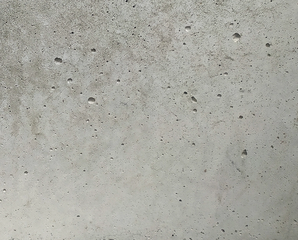 pinholing in concrete